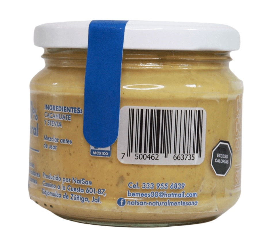 Crema de cacahuate Stevia NATSAN - imagen 3