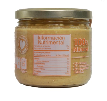 Crema de cacahuate Natural NATSAN - imagen 2