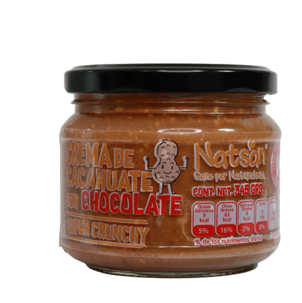 Crema de cacahuate Chocolate NATSAN